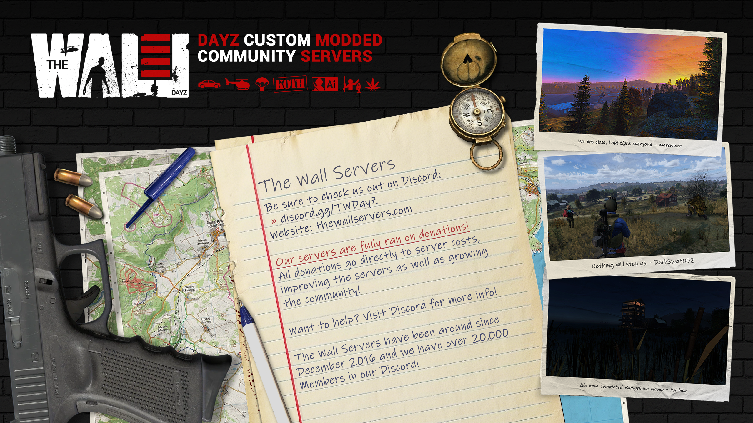 The Wall Servers DayZ loading screen artwork - panel 3